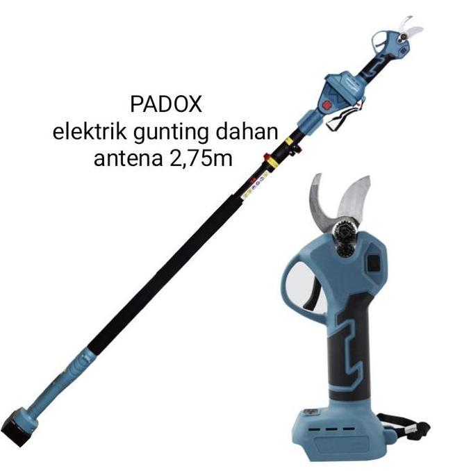 padox gunting dahan Baterai antena 2,75m pole pruning shear elektrik