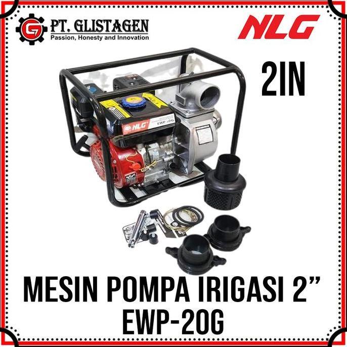 NLG EWP-20G Mesin Pompa Air Irigasi Sawah Alkon 2" Inch Water Pump NLG EWP 20
