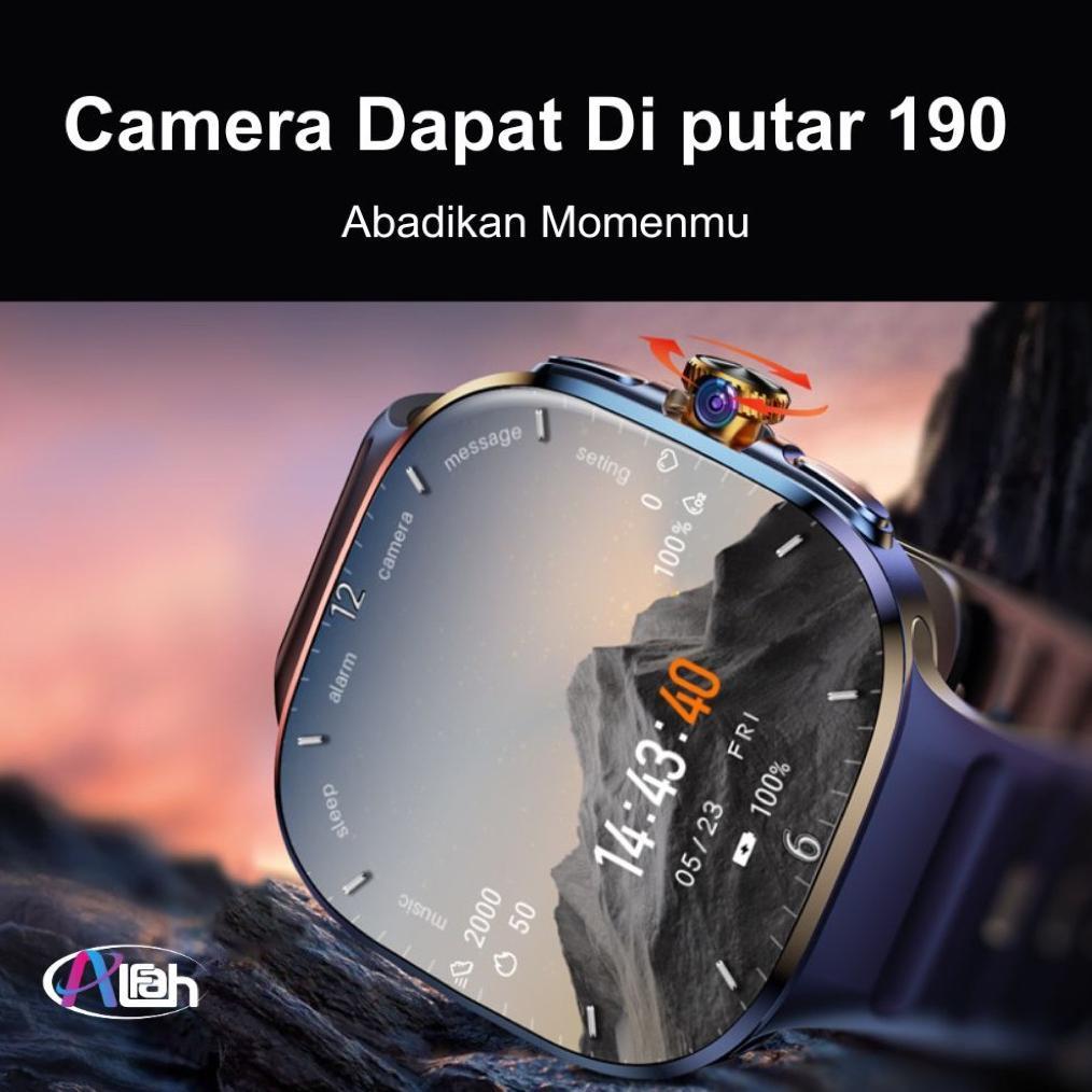 cuci gudang alfah - smartwatch m99 pro 4g/5g amoled display 2,4 inchi simcard 8/128gb