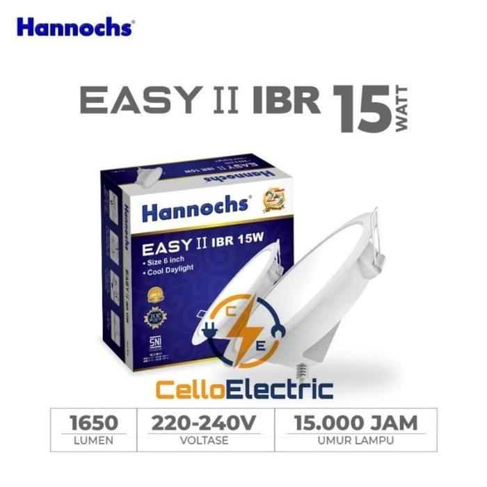 Lampu Panel Hannochs 15 Watt - Led Downlight Hannochs Easy II 15 W Putih
