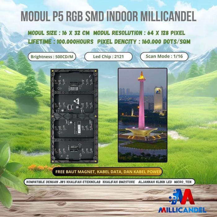 LED PANEL MODUL MODUL P5 RGB SMD FULL COLOR INDOOR