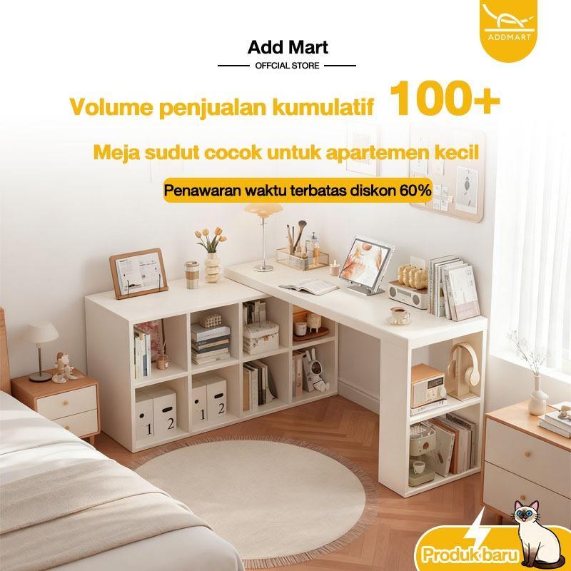 Meja Sudut Rak Buku Kayu Meja Belajar Rumah Meja Rias Kamar Tidur Meja Komputer Sudut Berbentuk