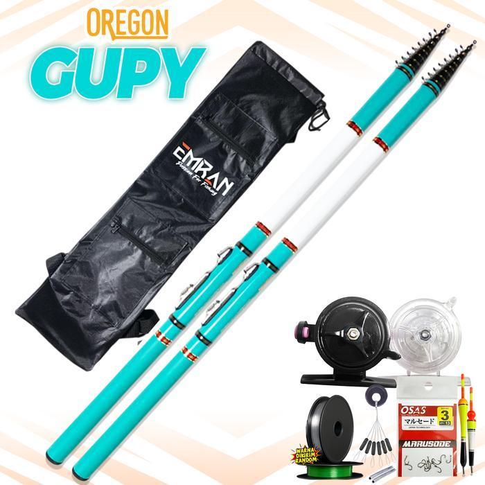 SET LENGKAP Pancing Tegek Kolong Oregon Gupy Sudah Kolong Siap Pakai Joran