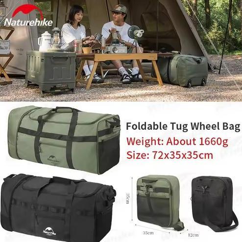 FOLDING TRAVEL BAG 88L NATUREHIKE NH21LX003 - KOPER LIPAT