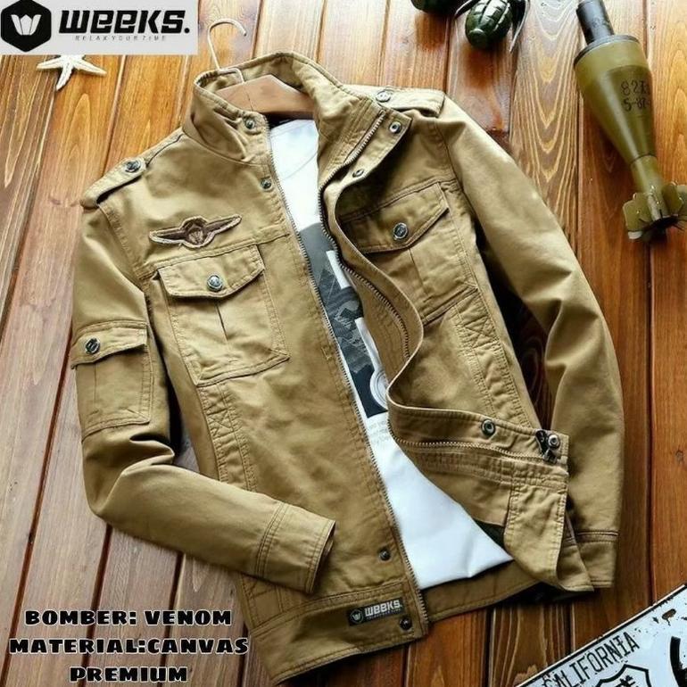 bestpromo jacket bomber canvas venom pria jacket pria premium jacket model terkini