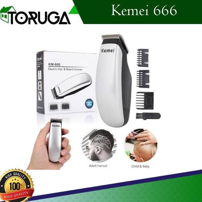 Kemei 666 Mesin Cukur Rambut Mini Alat Cukur Kumis Jenggot
