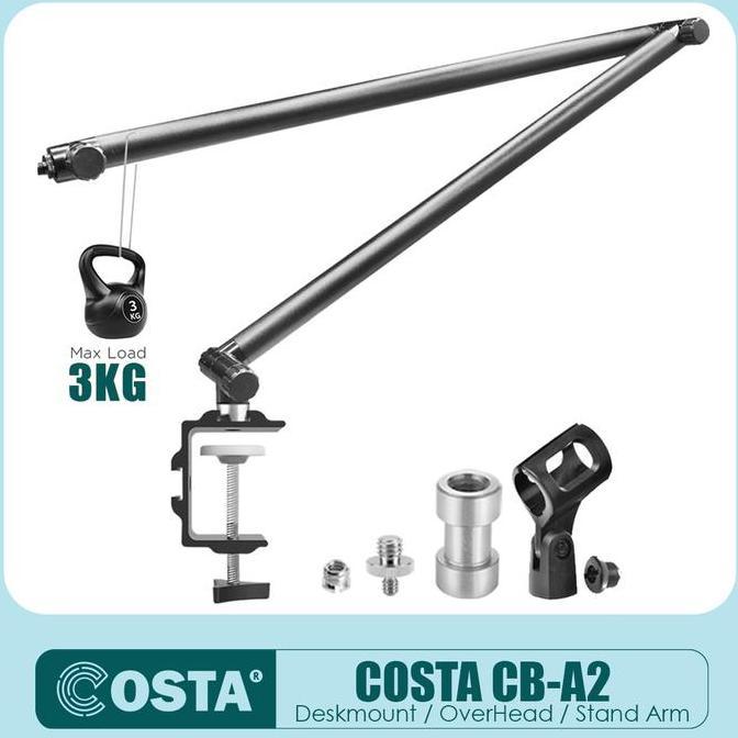 COSTA CB-A2 Overhead/Boom Arm/Stand Arm Mic,Lhting,Kamera,Smartphone