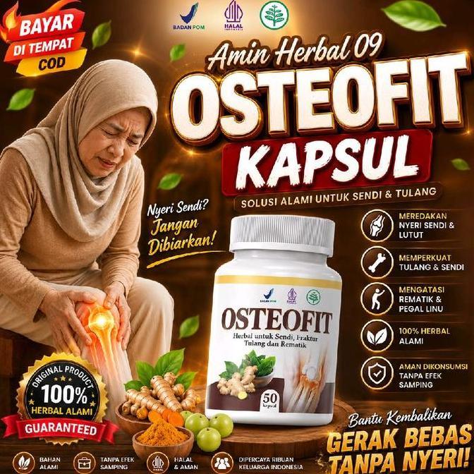 (Terviral) OSTEOFIT-Kapsul Premium Untuk Pemulihan Nyeri Sendi,Nyeri Lutut,Radang Sendi,Oteoporosis,