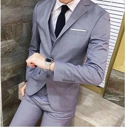 Diskon 3 In 1 Setelan Jas Pria Stelan Jas Pria Set Jas Pria Setelan Jas Pria Formal Set Jas Set Blaz