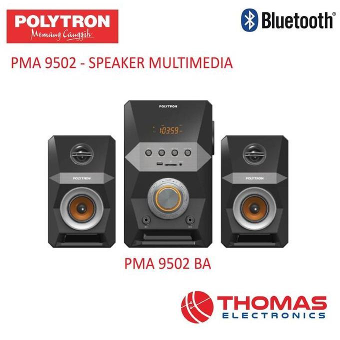 POLYTRON PMA9502 PMA 9502 SPEAKER BLUETOOTH MULTIMEDIA SPEAKER SUBWOOFER