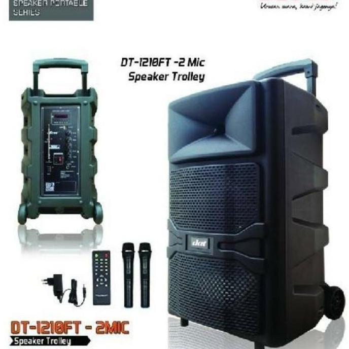 SPEAKER BLUETOOTH PORTABLE WIRELESS DAT DT 1201FT 12 INCI ORIGINAL