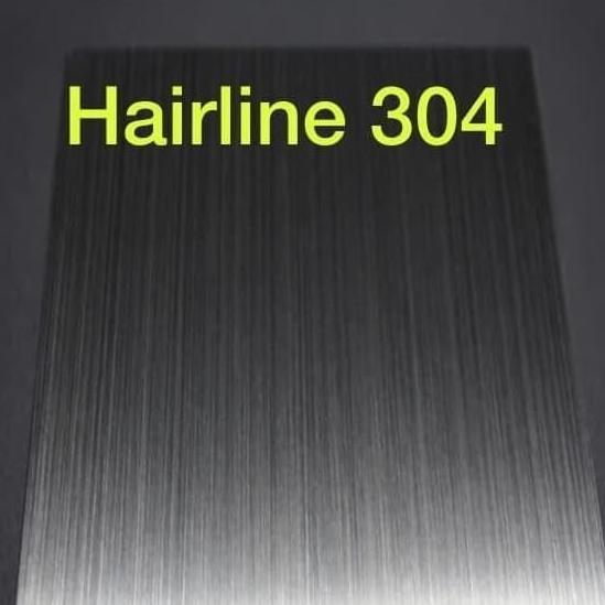 plat stainless ss304 hairline 3mm