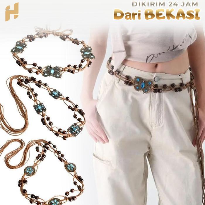 Sabuk Rantai Pinggang Wanita Ikat Pinggang Wanita Rantai Sabuk Bohemian Belt Wanita Rantai