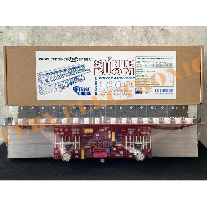 Kit Power Amplifier Mono SONIC BOOM 1000 Watt Tr Toshiba BELL BGR
