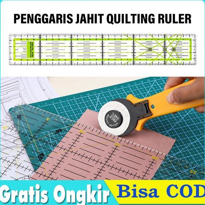 OCHACO Penggaris Jahit Quilting Ruler Patchwork Ruler Penggaris Pola Sewing