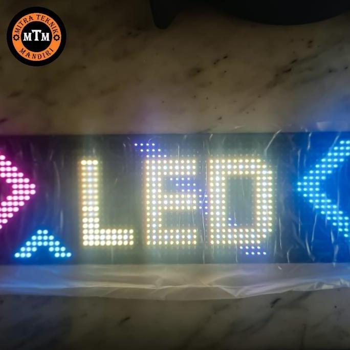 LAMPU LED FLEXIBLE CAR DISPLAY AKSESORIS KACA MOBIL LED MATRIX PANEL