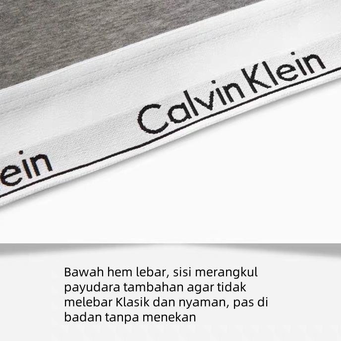 NEW PROMO Asli Calvin Klein Modern Cotton Bra Set  - Bra Wanita Katun Murni Tanpa Kawat - Tank Top O