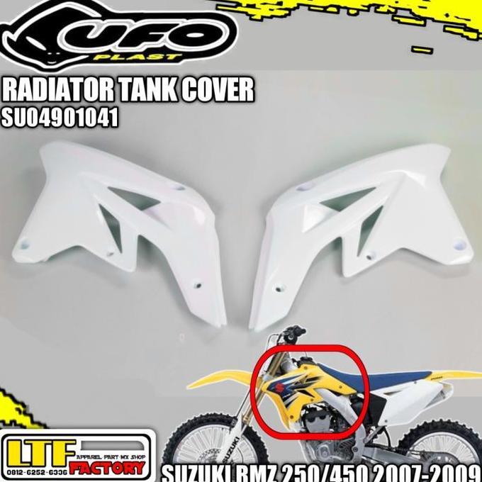 SUZUKI RM - RMZ 250 450 Z 2007 20 2009 - UFO RADIATOR TANK COVER BODY SAYAP SAMPING TANGKI DEPAN SET