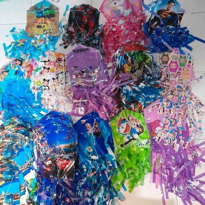 100 PCS LAYANGAN KARAKTER LAYANG-LAYANG SPIDERMAN LAYANGAN UBUR-UBUR COCOK DIJUAL LAGI