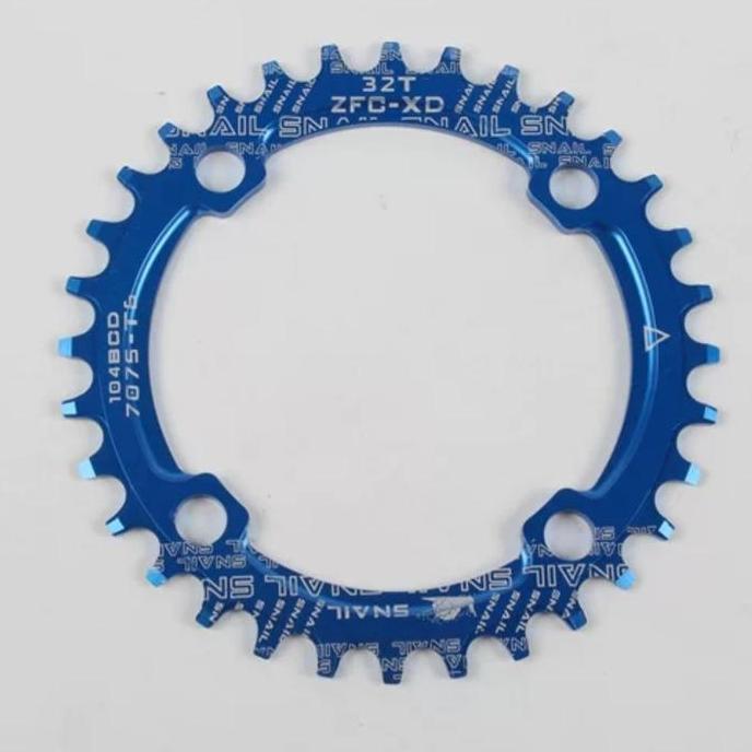 Bikers- Snail Chainring 32T Bcd 104 Narrow Chain Ring Arm Crank Bcd 104 Sepeda