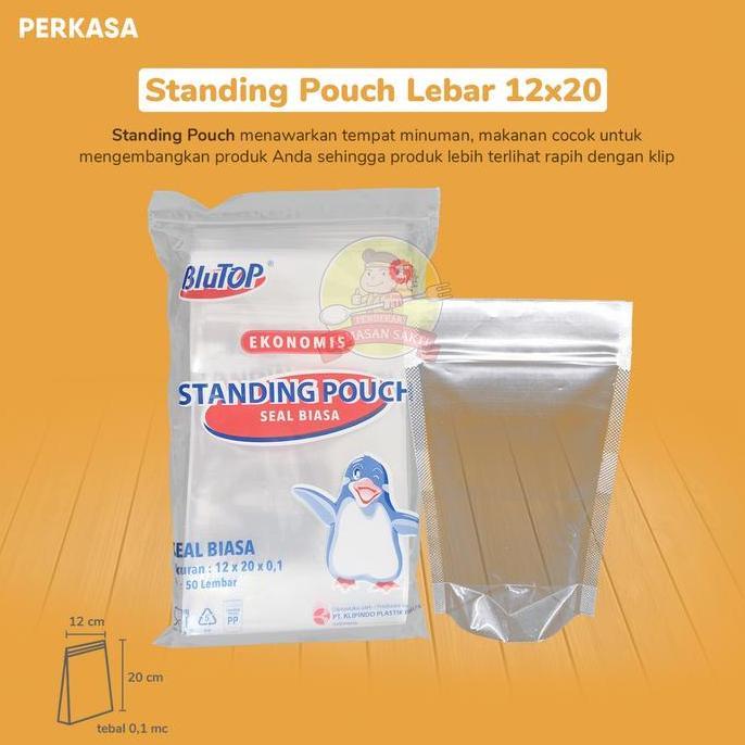 Mblg - Plastik Standing Pouch 12X20 Berdiri / Plastik Klip Kemasan Berdiri