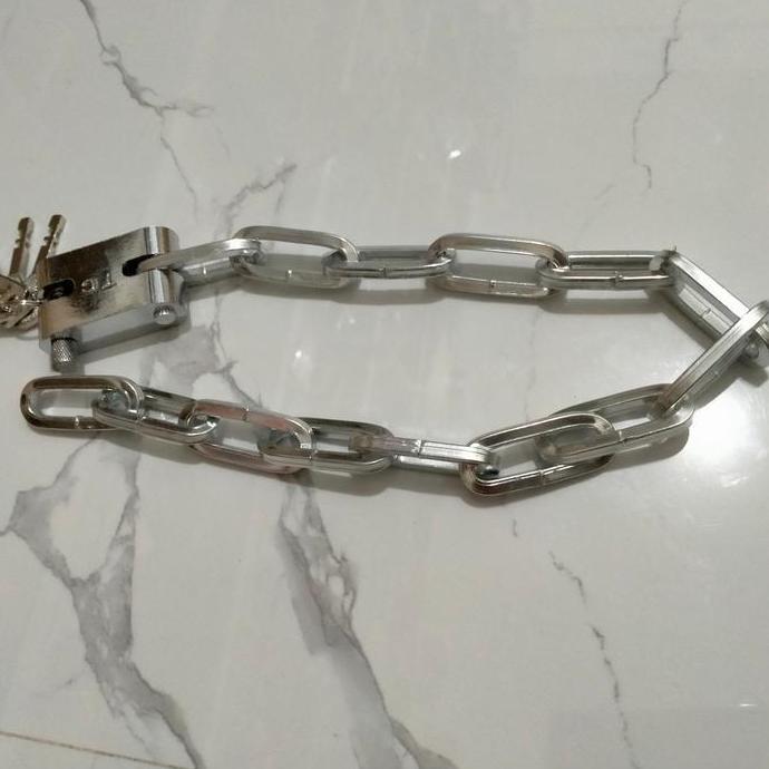 Gembok Rantai 60Cm Kunci Rante Pagar