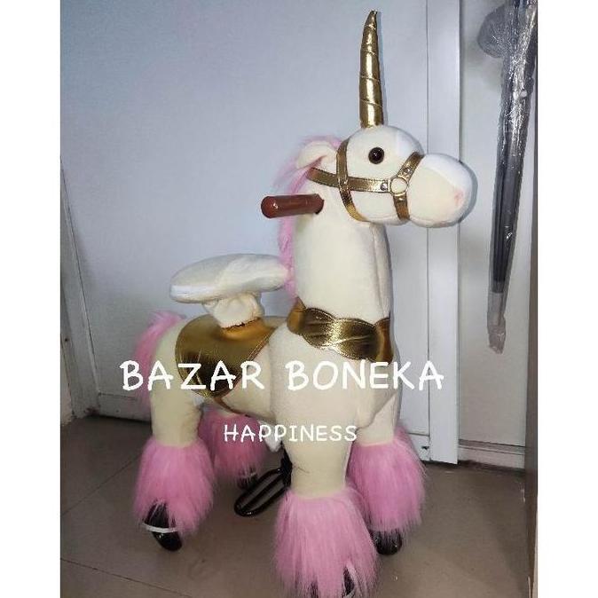 Kuda Unicorn Genjot/Gowes mainan anak-anak Ukuran S
