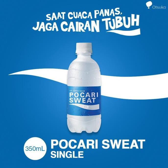 POCARI SWEAT MINUMAN ISOTONIC  PET BOTOL 350ML SPORT DRINKS LARI SEPEDA OLAHRAGA SGA3