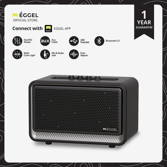 Eggel Home 3 Portable Bluetooth Speaker with Karaoke Function