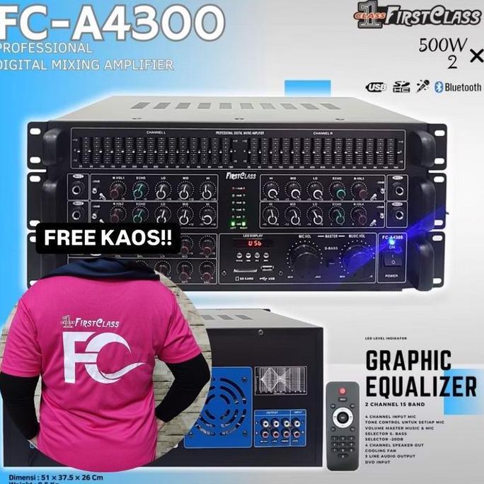 Amplifier First Class 4300 FC 4300 FCA4300 + REMOT ampli amply