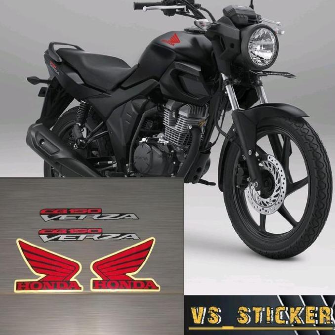 STRIPING STICKER LIST STANDART MOTOR HONDA CB150 VERZA CB VERZA NEW 2025 MERAH HITAM Motorcycle
