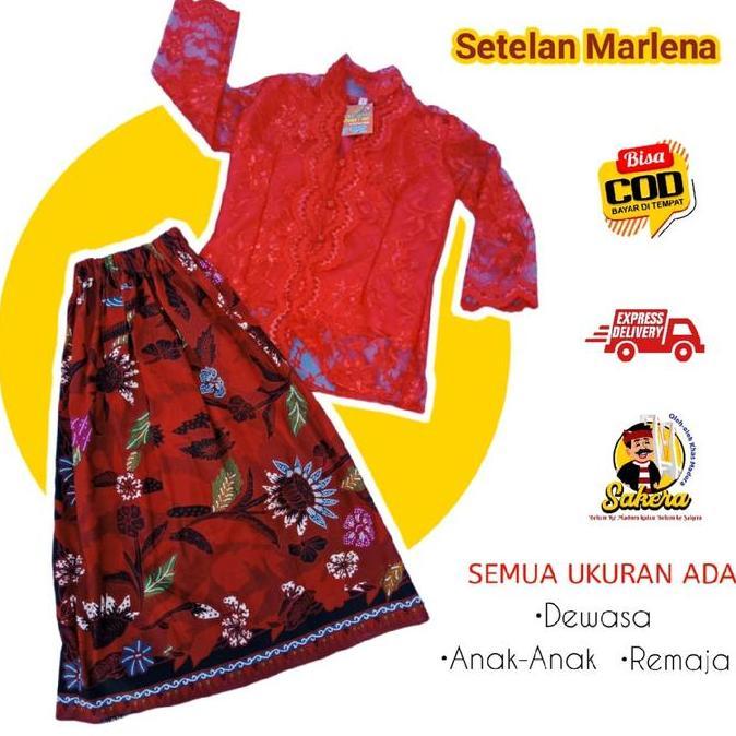 Baju Marlena adat Madura set Alqshop