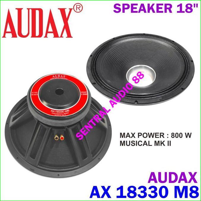 Audax AX 18330 M8 Full Range Speaker 18 inch AX18330 18in 18" Orinal