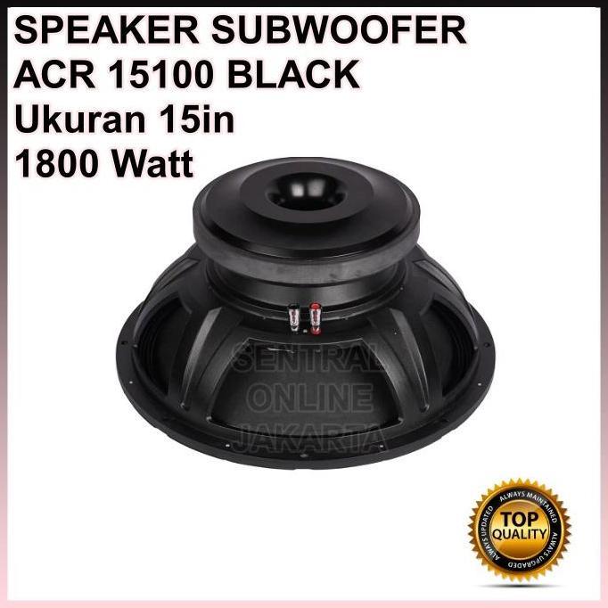 Speaker ACR 15Inch 15100 Black Subwoofer Speaker ACR 15in 15 inch Orinal