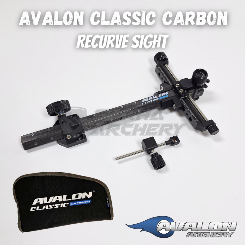 Recurve Sight Avalon Classic Carbon | Fisir Avalon Carbon Classic