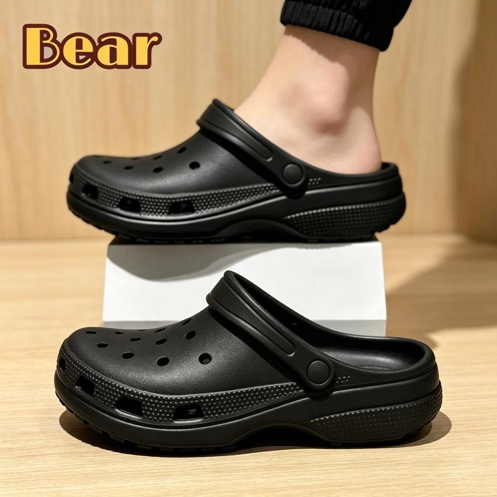 BEST SALE Bear Classic Crocs Sandal Putih - Sepatu Santai Wanita Pria untuk Segala Aktivitas