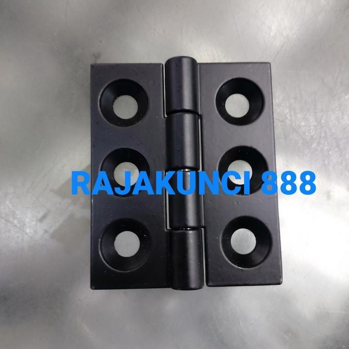 Termurah Engsel Box Panel Hitam 8Cm. / Engsel Besi / Engsel Panel