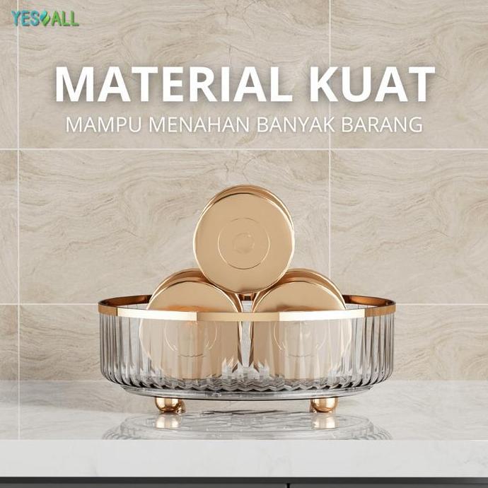 Naggio- Yesall Rak Kosmetik Aesthetic /Tempat Make Up Aesthetic /Tray  Aesthetic /Rak Skincare Aesth