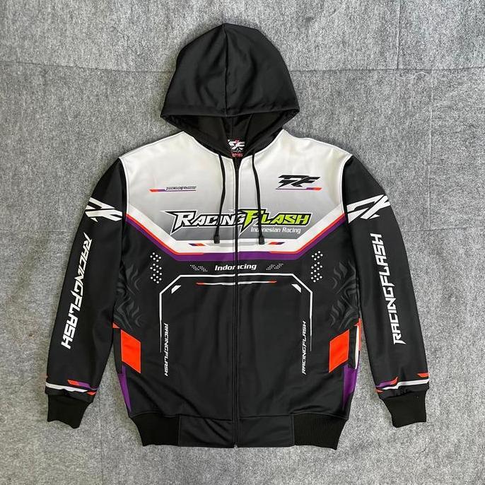 Hombre- New- Jaket Racing Flash/Jaket Racing Motif Terbaru/Jaket Motor Racing Desa