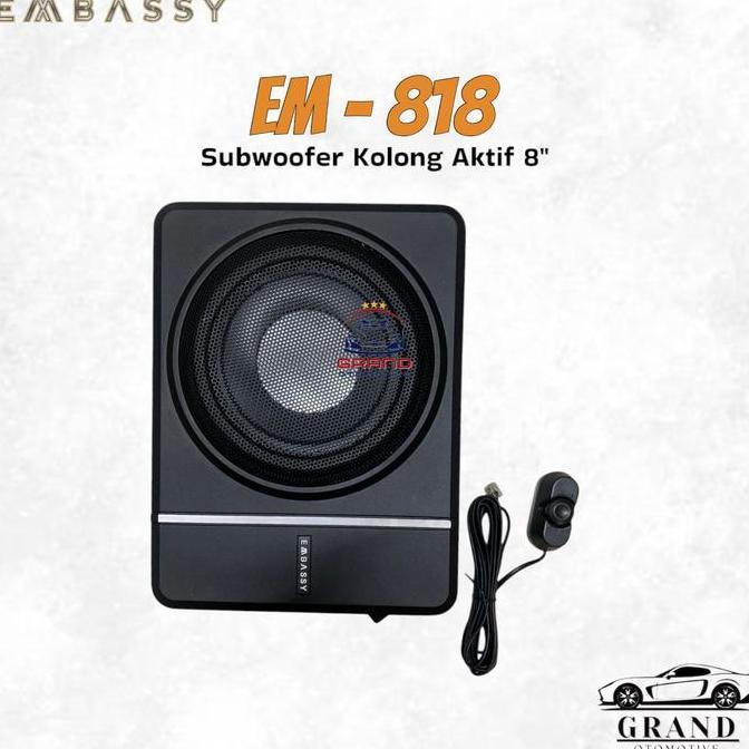 Promo Subwoofer Kolong Embassy Em-818 Subwoofer Aktif Embassy Em818 Diskon