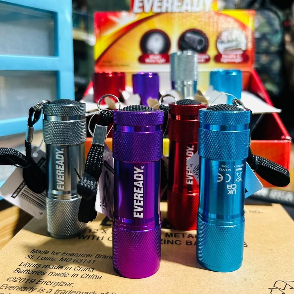 Senter Eveready Mini Senter Led Metal Gratis Baterai Eveready A3