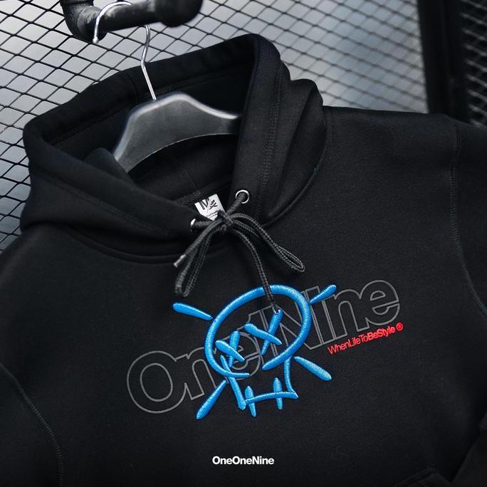 Hombre- New- Oneonenine Ksr Hoodie Vex Black Bue   Series - Sweater Motor Unisex Fleece Sablon
