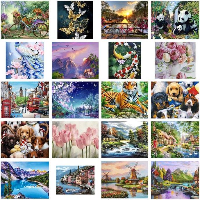 Star- 5D Diy Diamond Painting Full Drill 30X40Cm Lukisan Kristik Diamond