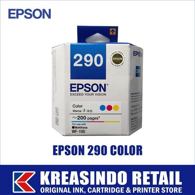 Epson 290 Color Tinta / Cartridge Original (WF-100 / WF100)