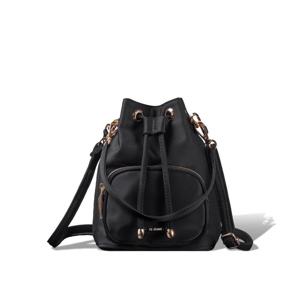 NEW C2 SHAFEA BLACK SMALL BUCKET BAG - TAS BUCKET WANITA