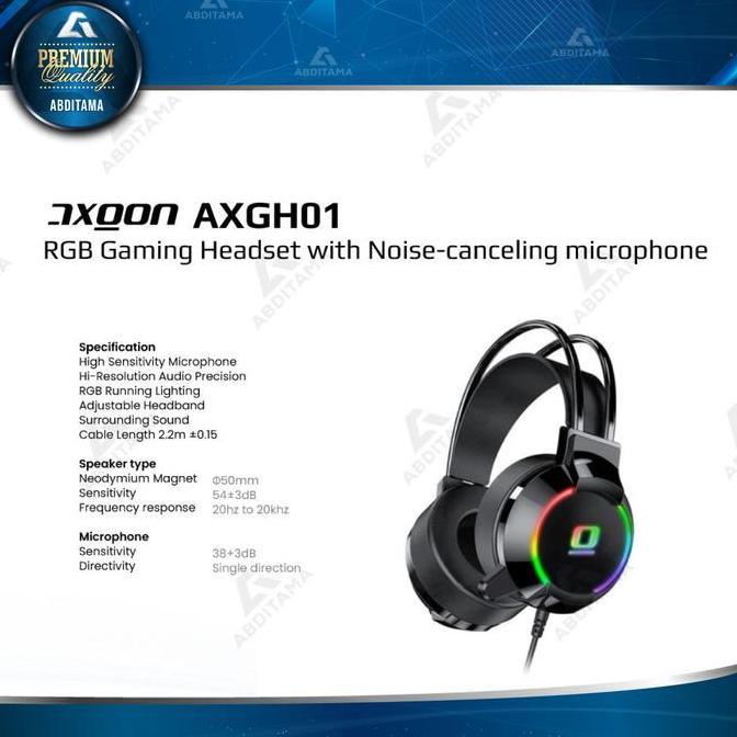 Axgon AXGH01 RGB Gaming Headset with Noise-canceling microphone