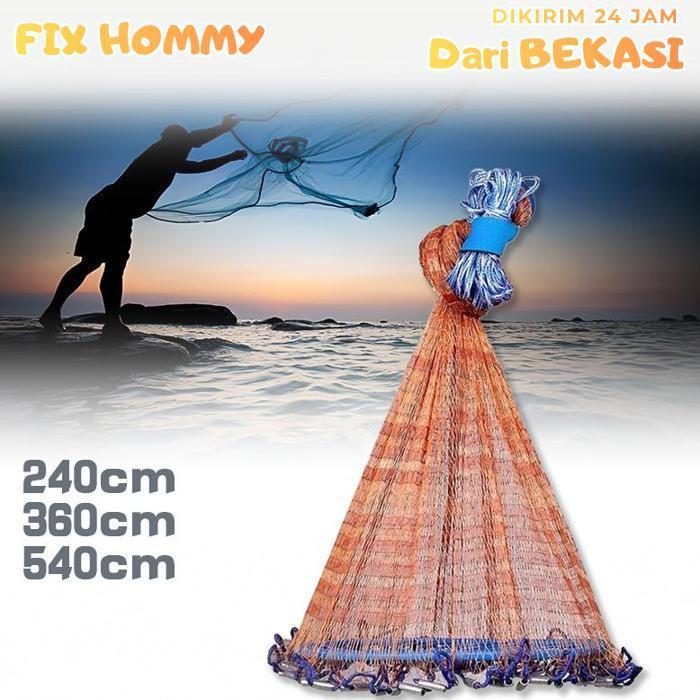 FXMY Pancing Jaring Lempar Jala Ikan Lempar 1/2 Inch Jala Lempar Nilon Jaring Lempar Jala Ikan Jala 