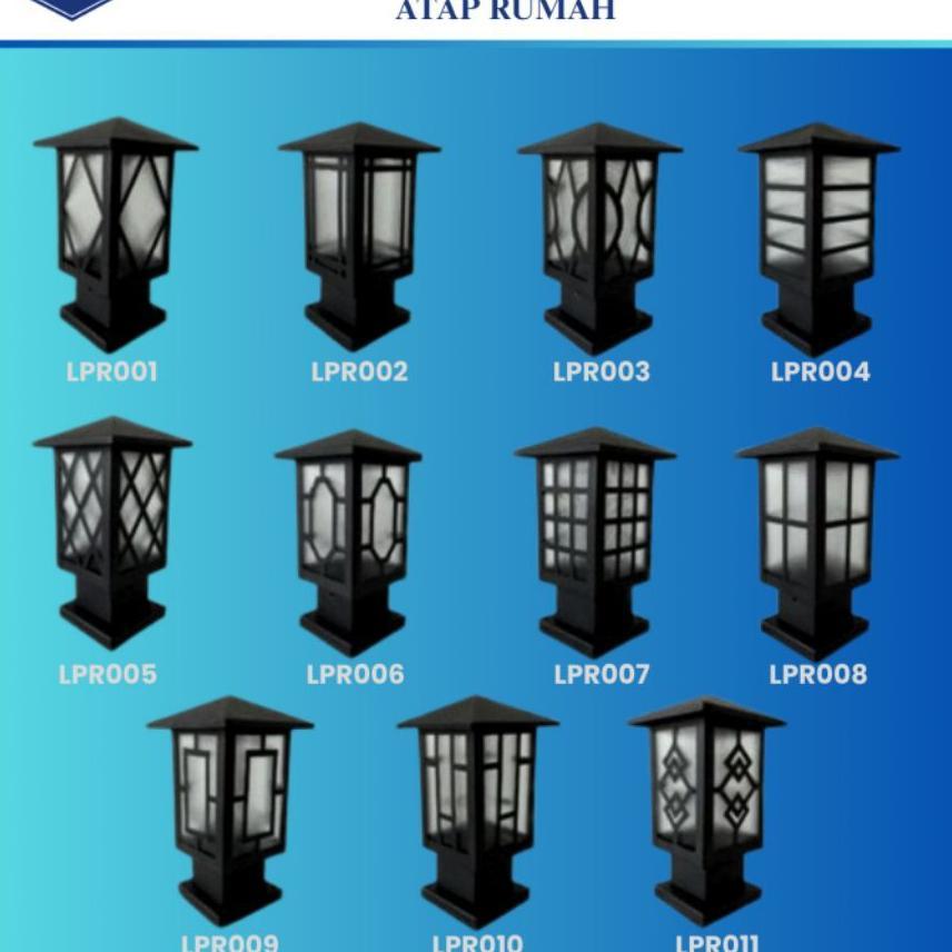 Lampu Pilar Pagar Lampu Hias Taman Minimalis Lampu Atap Rumah