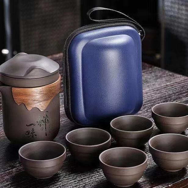 Tea Pot Set Travel Tea Set Portable With Bag