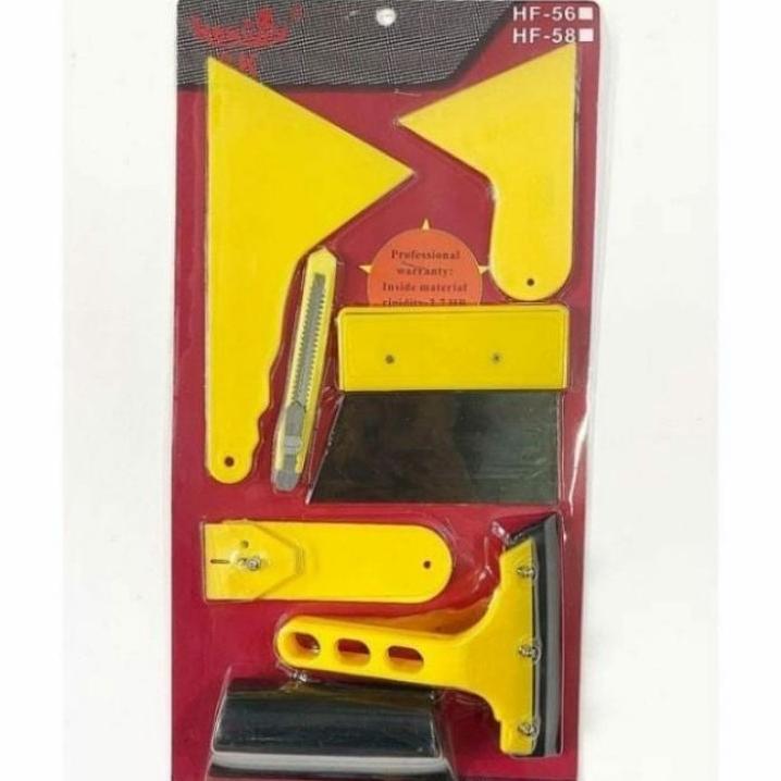 Rakel Scrapper Alat Pasang Stiker Kaca Film Full Set